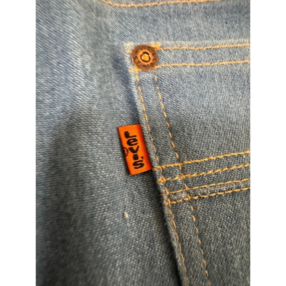 Levis Jeans Mens 38x30 Light Wash Straight Leg Wide Orange Tab Vintage